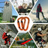 FVW Auto Locking Rock Climbing Carabiner Clips, UIAA Certified 25KN Heavy Duty D-Shaped Caribeaners for Rappelling