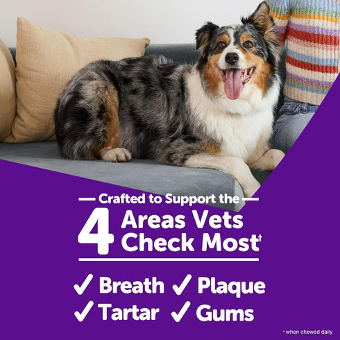 14.81 oz 28 Count Wellness WHIMZEES Veggie Sausage Dog Dental Treat, Chews, Freshens Breath, Small Size, Bag