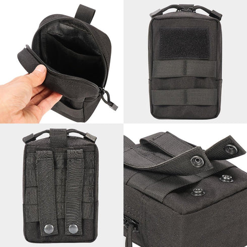 IronSeals Service Dog Vest Harness, Tactical Molle Dog Vest with Detachable Patches and Pouches
