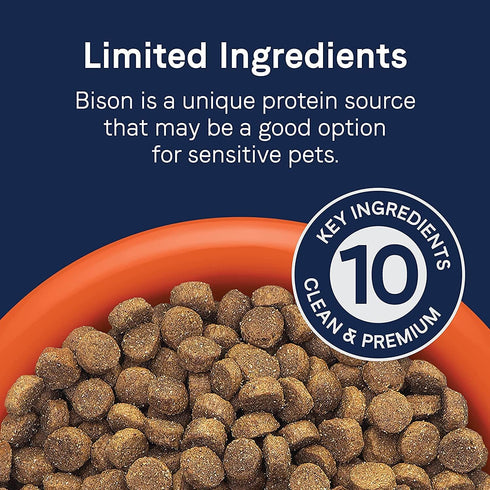 CANIDAE Pure Real Bison & Barley Recipe Dog Dry Food - 4 lbs