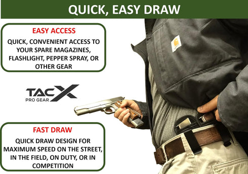 Universal IWB Magazine Holster Carrier | Inside Waistband Mag Pouch for 9mm/.40/.45/.380 and More