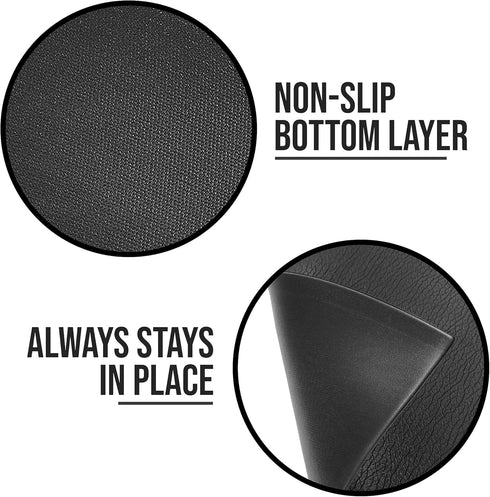 6mm Philosophy Gym Exercise Equipment Mat, Thick High Density PVC Floor Mat for Ellipticals, Treadmills, Rowers