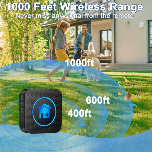 Cangecit 2026 1000Feet 55 5 (1 Dog Door Bell Version, Dog Doorbells for Potty Training Dog Bells to Go Outside, Range