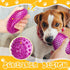 6 Pcs 4.5'' Spiky Squeaker Football Dog Toy - Heavy Duty Rubber Chew Toys for Medium Large Dogs, Spiky Ball Fetch
