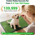 2X Artificial Grass Pad for Dogs Potty: Fake Grass for Dogs Puppy Potty Training to Pee and Poop on Balcony, Backyard