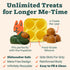 Woof Pupsicle and Treat Tray, Long-Lasting Fillable Treat Toy, Silicone Molds for Dog Treats, Dishwasher Safe