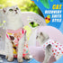4 Pieces Cat Recovery Suits Body Wraps - Breathable Recovery Clothes for Cats Small Dogs, Abdominal Weaning (Banana,