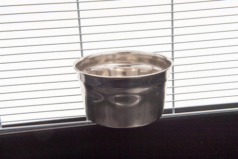 Lixit Quick Lock Cage Bowls for Small Animals and Birds, 20oz, Stainless