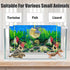 Aquatic Plant Aquarium Background Sticker – Coral HD Fish Backgrounds for Aquariums, 2 Sided 16"x 33" Fish Tank