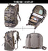 Waterproof Camo Hunting Backpack with Rain Cover and Bow/Rifle Holder for Camping, Hiking