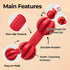 JAYU PET Toothbrush Toy Dog Chew Toy for Aggressive Chewers, Durable Dental Toy for Small & Medium Dogs, Teeth Cleaning