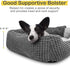 GASUR Dog Beds for Large Medium Small Dogs, Rectangle Cave Hooded Blanket Puppy Bed, Warmth and Machine Washable (20