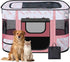 Cowhill Foldable Dog Playpen Indoor,Expandable Puppy Playpen,Portable Pet Playpen for Small Animals,Waterproof Exercise