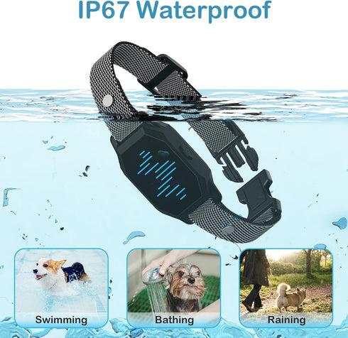 Large Dog Training Collar with Remote, 2500FT Range, Rechargeable IP67 Waterproof E-Collar, 4 Training Modes Beep