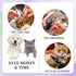 Cat Grooming Hammock, Nail Clipper Hammock for Trimming, Dog Sling for Nail Clipping, Hanging Harness (Black XS)