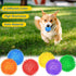 12 Pack 2.5 Inch Squeaky Dog Toy Balls, Spikey Chew Toys for Medium Large Small Dogs