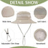 Zando Kids Sun Hat, Outdoor UPF 50+ Boys Fishing Bucket Hat for Hiking, Camping, and Beach