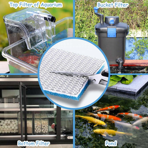 Upgraded 8-Layer Aquarium Filter Floss Rolls, 47" x 12" for Freshwater or Saltwater Aquariums