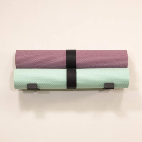 StoreYourBoard Yoga Mat Storage Rack | Foam Roller, Exercise Bands, Wall Hooks Gym Organizer