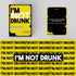 I'M NOT DRUNK Party Drinking Game for Game Nights - 21st Birthday Gift with 55 Amusing Cards