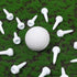 LUTER 50 Pcs Short Golf Tees, Plastic Training Accessories for Irons, Par Threes, Golf Clubs