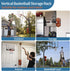 Vertical Ball Rack, Durable Wall Mount Ball Holder for Garage, Indoor or Outdoor Basketball Storage Organizer for 2
