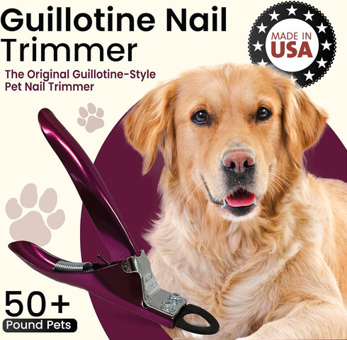 Trimmer, Resco Dog Nail Clippers USA-Made Professional Guillotine Candy Series with Replacement Blade System All Breeds