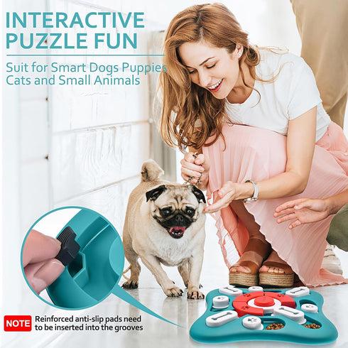 Dog Puzzle Toys - Treat Dispensing Enrichment Toys for IQ Training and Brain Stimulation for Dogs