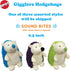 SPOT Gigglers Hedgehog Dog Toy with Giggle Sound | Textured, Plush Shake and Wiggle Hedgehog Giggle Toy for Small