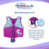 SwimSchool Kids Swim Trainer Vests for Toddlers Ages 2-6 – Boys/Girls – Multiple Colors and Styles