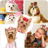 100pcs Dog Hair Bows, Bulk Pet Small Dog Bows Girl with Rubber Bands, Tiny Dog Hair Grooming Bows, Mix Dainty Puppy Dog Bows, Handmade Yorkie Dog Bows for Dog Hair Accessories