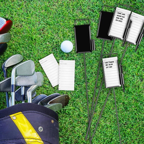 4 6 Pack 1 (50 Shappy or Golf Metal Proximity Marker Closest to The Pin Ctp Marker with Black Pens Pcs Sheets) Cards