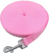 SALO Nylon Training Dog Leash, 1 Inch Wide, Long Leash for Small Medium Large Dogs, 20ft 30ft 40ft 50ft (Pink, 15 FOOT)