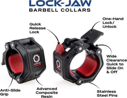 Lock-Jaw PRO 2 AXLE Collar for Specialty Bars - 1.9"