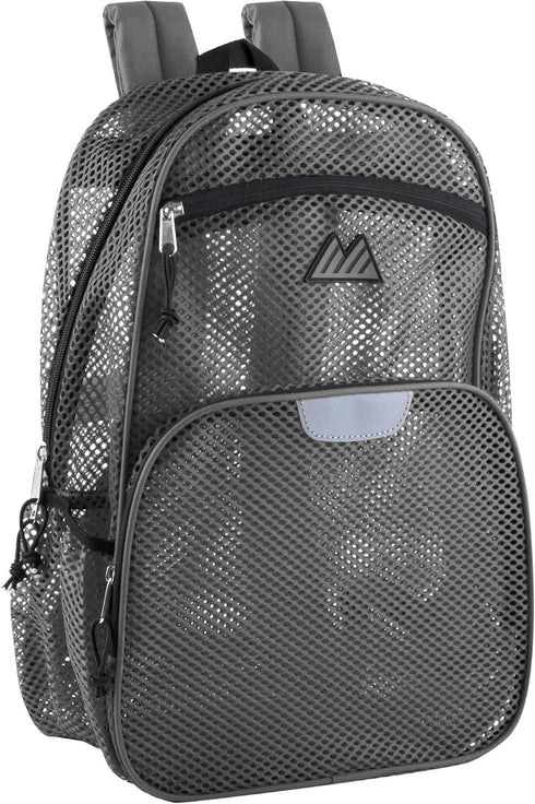 Summit Ridge Collapsible Mesh Backpacks for Adults, Large Backpack with Reflective Strip and Wire Frame for School,
