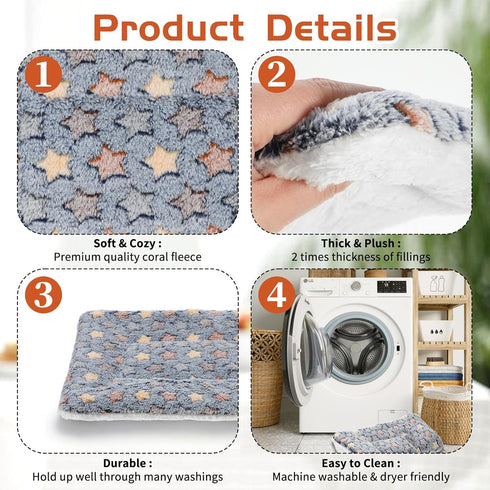 Xelsluthe 13 10 Inch Guinea Pig Bedding Washable, Rabbit Bunny Bed Mat Guinea Pig Pee Pads Bedding Soft Rabbit Beddings