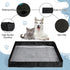 Large(37"x31"x2") Leekalos Portable Dog Pee Pads Holder for Travel, Puppy Pad Holder Foldable Liner Base, Dogs Litter