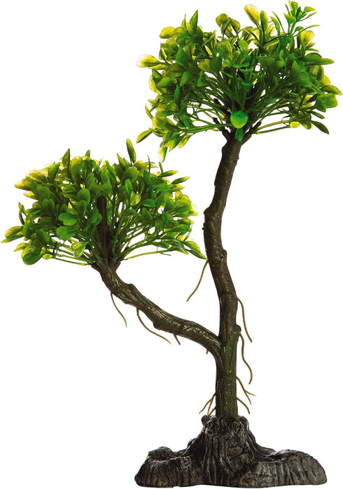 GloFish Mangrove Green Tree Plant Fluorescent Under Blue LED Light Aquarium Decor by GloFish