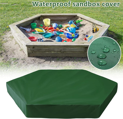 GZLMMY 2(L*W):180*150cm/71*59inch) Hexagonal Sandbox Cover with drawstring,waterproof Oxford cloth protective cover
