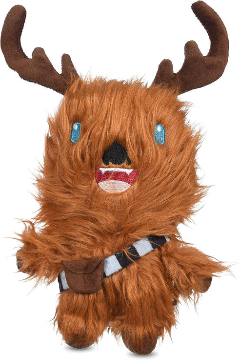Star Wars for Pets Chewbacca Reindeer Squeaky Dog Toy, Soft Plush Holiday Toy, Small Dog Toy 6 Inch