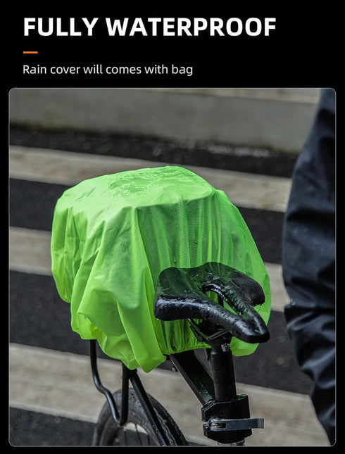 ROCKBROS Bike Rack Bags - Large Hard Shell Bicycle Rear Rack Bag, Bike Trunk Bag, Ebike Battery Bag, Saddle Bag
