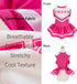 Fitwarm Cheerleader Dog Costume - Sporty Cheer Dog Dress for Small Dogs, Pet Clothes, Cat Outfits, Pink White, Large