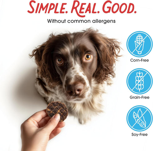 Farmland 3 13.5 Traditions Dogs Love Beef Jerky Dog Treats with Only Ingredients and No Fillers, Ounce Bag