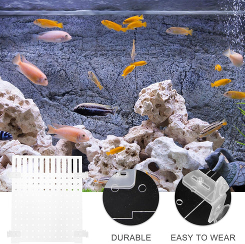 1pc Acrylic Fish Tank Divider Board with Suction Cup, Large Aquarium Divider for Mixed Breeding
