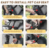 9 Lbs X-ZONE PET Dog Car Seat Pets Center Console Portable Booster Seats with Washable Cushion Safety Belt for Small