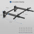 Wall Mounted Pull Up Bar - Thicken Steel Chin Up Bar for Home Gym, Max Load 300 lbs, Includes Punch Bag and TRX Hook.
