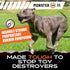 Monster K9 Indestructible Dog Ball - Lifetime Replacement - Medium & Large Breeds - Ultra Durable for Aggressive Chewers - Chew & Fetch - 2.8in. Solid (Tennis Ball Sized)
