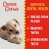 Canine Chews Chicken-Wrapped Rawhide Twists, Pack of 45, Premium Natural Beefhide Chews