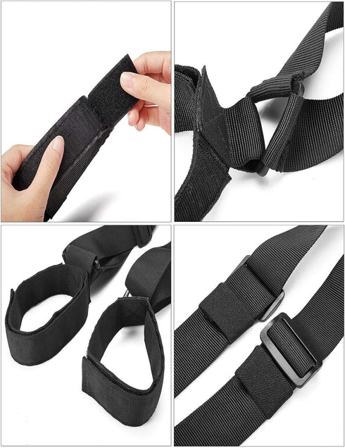 Ski and Pole Carrier Strap Backpack - Effortlessly Transport Your Ski Gear Everywhere, Great for Families