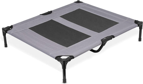 Internet's Best Elevated Dog Bed - Medium Grey - 36 x 30 - Cool Breathable Mesh - Indoor or Outdoor Use